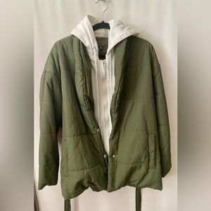 BLANK NYC Hooded Quilt Jacket
